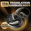 2025 AI Real-Time Translation Earbuds Noise Cancelling & Charging Case, Smart Translator for Smartphones (/) - Compatible, -C Charging, Ideal for Travel, Business & Meetings